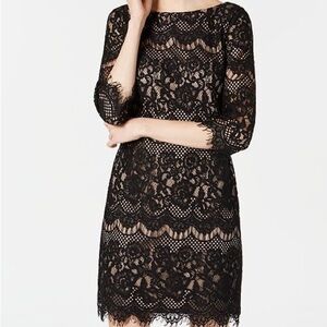 Jessica Howard Black Lace Dress